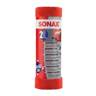 Obrázok produktu pre Utierky z mikrovlákna SONAX na ošetrovanie vonkajšieho laku (2 ks) - množstvo: 1x
