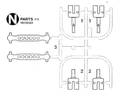 Produktbild von Antriebswellen Achsen Mitnehmer N-Parts 19115153 für Neo Fighter N-Teile