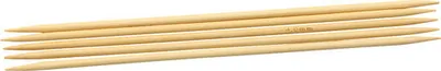 Produktbild von Leichte Bambus Stricknadeln 20 cm, 4 mm mit glatter Oberfläche und abgerundeten Spitzen
