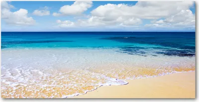 Produktbild von Tulup® Leinwandbild - 140x70 cm - Wandkunst - Drucke auf Leinwand - Leinwanddruck  - Landschaften - Blau - Ruhiges Meer
