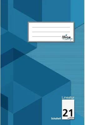 Produktbild von Schulheft A4 - Lineatur 21 - liniert - 16 Blatt