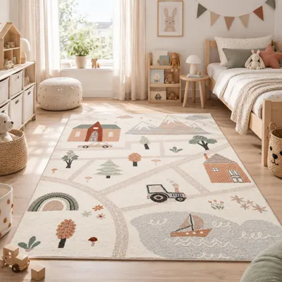 Produktbild von Kinder Teppich Softstar Kids Little City, Größe:200x290 cm