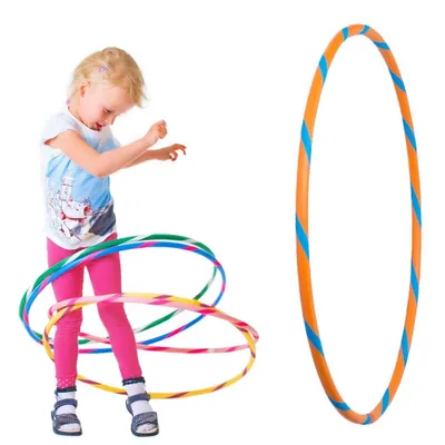 Zdjęcie produktu dla Kolorowe hula-hoop dla małych profesjonalistów, Ø60 cm, pomarańczowo-niebieskie