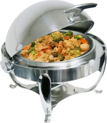 Produktbild von Chafing Dish Speisewärmer Warmhaltebehälter Rechaud Rolltopdeckel Deckelbremse