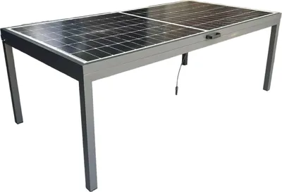 Produktbild von Jet-Line Solar Gartentisch Balkonsolar Ständer 450 W Modul 6-Personen Tisch