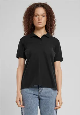 Produktbild von Urban Classics TB6183 | Ladies Polo Shirt Damen Poloshirt - Farbe: Black - Größe: XS