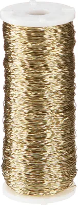 Produktbild von Bouilloneffektdraht Gold-kupfer Basteldraht 100g für Weihnachtsdekoration & Floristik
