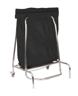 Produktbild von Edelstahl Müllsackhalter Bremse Lenkrollen Gummi Klemme 80 -110 L Casselin, Inhalt:80 L