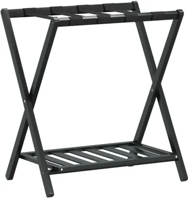 Immagine prodotto di vidaXL Portabagagli nero 68x38x58 cm bambù