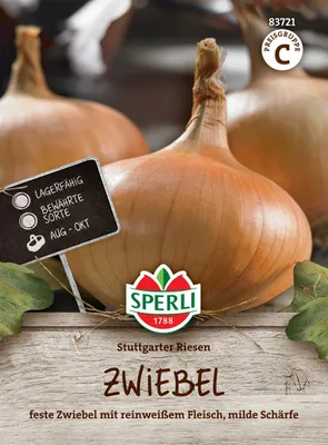 Produktbild von SPERLI Zwiebelsamen Stuttgarter Riesen Allium cepa 12-15 lfd. Meter