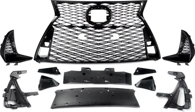 Image de Grille de calandre Veltrix - Noir brillant - Pour Lexus IS250/IS350 F Sport (2017-2022) - En haut et en bas - Accessoires auto
