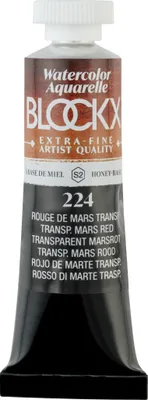 Produktbild von Blockx 3x Aquarellfarbe, Tube 15ml Marsrot transparent 44224BXC