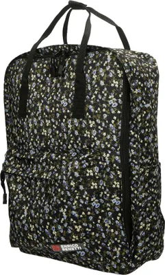 Produktbild von Christian Wippermann hochwetiger großer Herren Damen Rucksack City Bag Cityrucksack Tasche Schwarz-Blumen