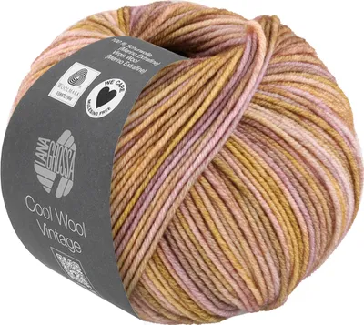 Produktbild von Lana Grossa - Cool Wool Vintage 7386 camel lila