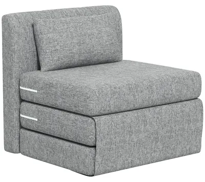 Produktbild von HOMCOM Bodensessel 2-in-1 Klappbar Schlafsofa mit Kordoptik für Wohnzimmer