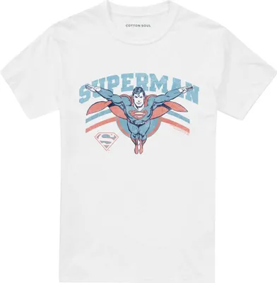 Immagine prodotto di Superman - Maglietta per uomo/donna unisex, a righe TV26451 (L) (Bianco)