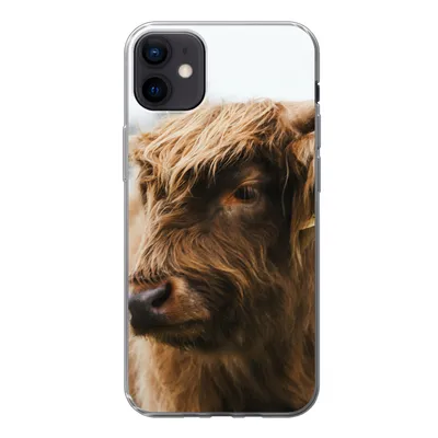 Produktbild von MuchoWow® Handyhülle Schutzhülle Hülle für iPhone 12 mini Schottischer Highlander - Tiere - Hörner Silikon Softcase Handy Hülle - Bild