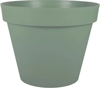 Image de Pot de fleurs rond EDA Toscane, 76 L, Ø 60 x H 47 cm, Vert laurier