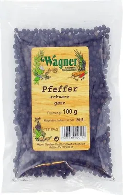 Produktbild von Pfeffer schwarz ganz