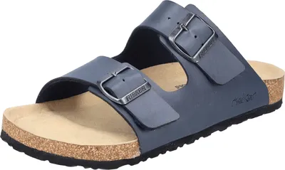 Produktbild von Rieker Herren Pantolette zwei Riemen Schnalle 22190 , Größe:42 EU, Farbe:Blau