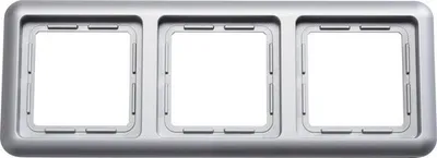 Produktbild von ROTH LANGE 57906 Abdeckrahmen 3-fach Plus silberplus