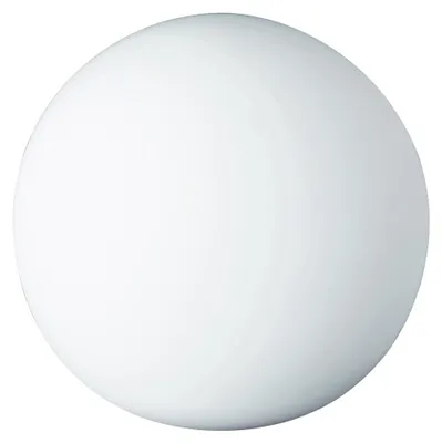 Immagine prodotto di Lampada da tavolo PINGPONG bianca 1xE27x25W in vetro, dimensioni: 18,5x20x20 cm, IP20, RL