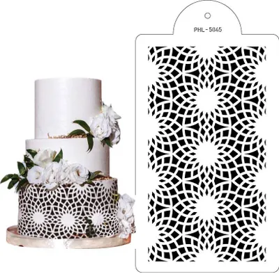 Zdjęcie produktu dla Szablon Floweros 40x21cm - Cakesicq