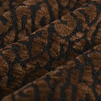 Imagen del producto de Tejido Jacquard, 142 cm de ancho, color marrón y , tipo chenille