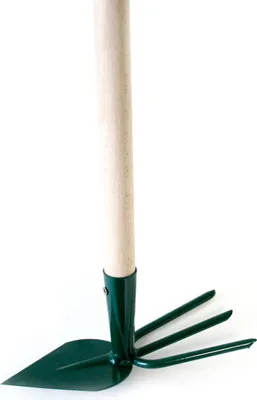 Produktbild von Hacke FED 104/1000, spitz-dreizackig, mit Stiel