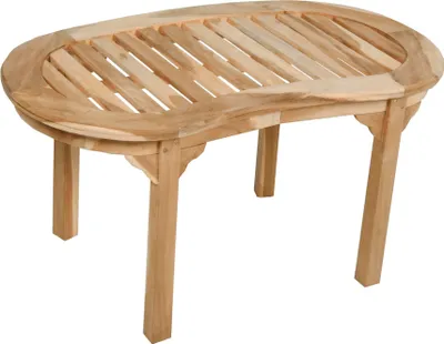 Produktbild von Gartentisch MARIT - Teak, Natur, 90x50x46cm | Terrassentisch Wetterfest Outdoor Tisch