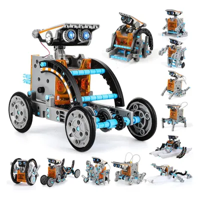 Obrázek produktu pro Solární robotická hračka 13 v 1 – vzdělávací hračka v oblasti STEM pro děti (chlapce i dívky) od 8 let, kreativní stavebnice zaměřená na vědu a techniku