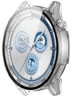 Obrázek produktu pro Pro Huawei Watch GT 5 46mm Plastové pouzdro na hodinky + ochranné tvrdé sklo Transparentní