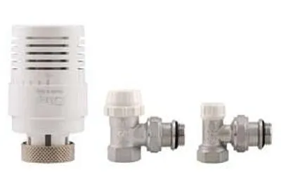 Obrázok produktu pre Súprava termostatických ventilov s uhlovým pripojením F, č. výrobku Kit3 – F 3/8"