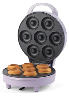 Produktbild von Giles & Posner Mini-Doughnut-Maker – Antihaft-Kochplatten für 7 Donuts, einfach
