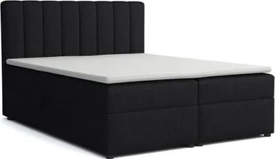 Produktbild von Boxspringbett ROCK 160x200 Stoff Schwarz H4