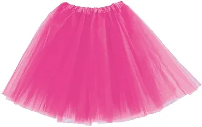 Produktbild von Tüllrock Damen Kostüm Tutu Petticoat Party Ballett Rockabilly Tanz Rock (pink)