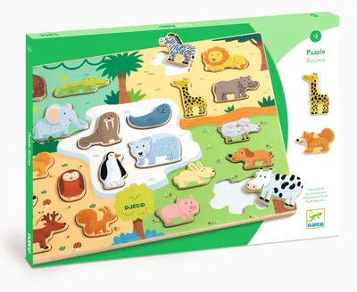 Image de Puzzle en bois Animo, Djeco