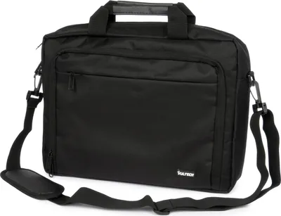 Produktbild von VulTech Notebook-Tasche 15,6" Schwarz mit gepolstertem Fach und verstellbarem Gurt