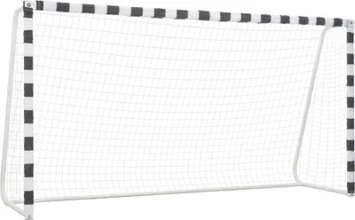 Obrázek produktu pro Fotbalová branka 300 x 160 x 90 cm kovová černá a bílá