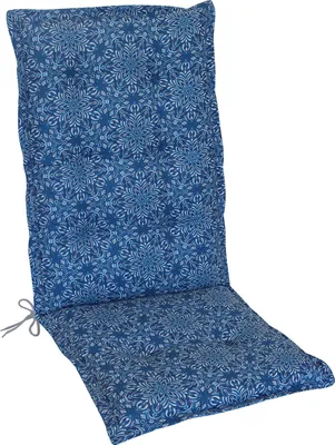 Produktbild von Herlag Hochlehner-Auflage Valeria Gartenstuhlauflage Mandala-Muster Blau 123x50x7,5cm