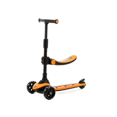 Produktbild von Adamex Lamborghini Kinder Roller ab 3 Jahre Orange – 2 in 1 Roller mit Sitz ab 2 Jahren, Scooter