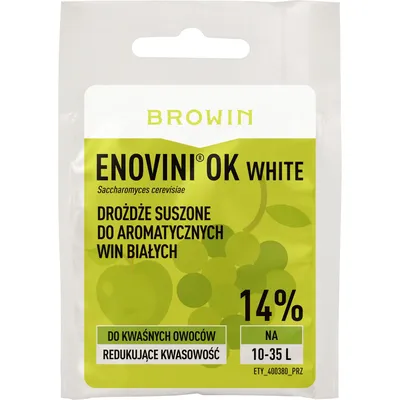 Produktbild von Browin Hefe Enovini® Ok White – Den Säuregehalt Senkend, 7 G