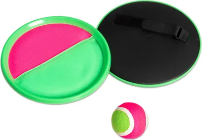 Produktbild von Betzold Klett-Ball-Set 20 cm Durchmesser mit 2 Schlägern und 1 Ball