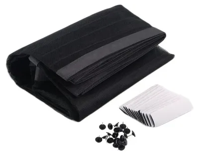 Produktbild von Moskitonetz für Türen - Magnetvorhang - Selbstschließend - Insektenschutz - Gazegewebe - Magnetverschluss - 120 x 250 cm - Schwarz