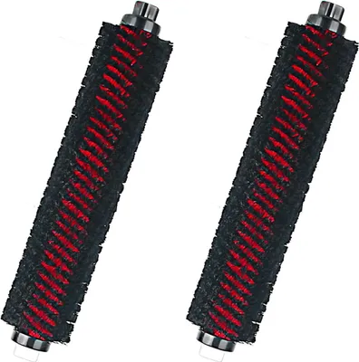 Two cleaning brushes for a robot vacuum cleaner.