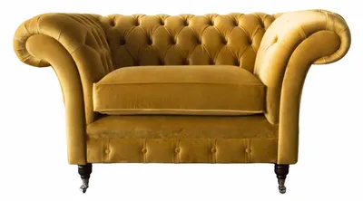 Produktbild von Chesterfield Sessel Stoff Textil Modern Wohnzimmer Luxus Design Möbel