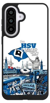 Produktbild von NIVOCASE Handyhülle für Samsung Galaxy A57 5G  Hülle NIVOpure Case Schwarz Aufstieg Hamburger SV Offizielles Lizenzprodukt