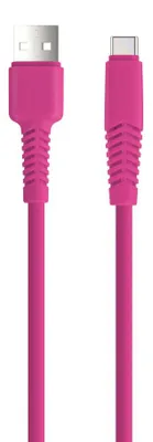 Produktbild von Setty Ladekabel USB-A auf USB-C, 1,5 m, 2,1 A, 10,5 W, Pink