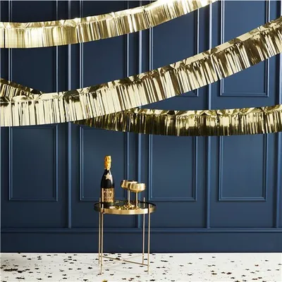 Produktbild von Goldene Fransengirlande Sparkle 5m