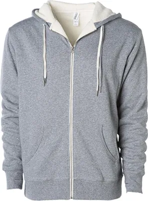 Produktbild von Independent EXP90SHZ | Damen Sherpa Lined Zip Hooded Jacket / fällt sehr groß aus - Farbe: Salt-N-Pepper/Natural - Größe: L